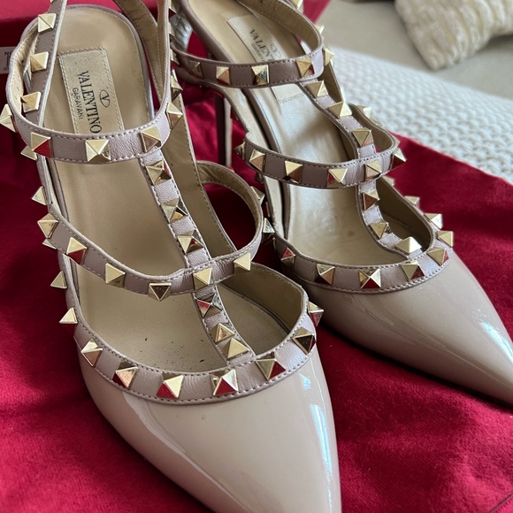 NUDE PATENT ROCKSTUD CAGED PUMP 100MM SIZE 7.5 - Picture 2 of 13